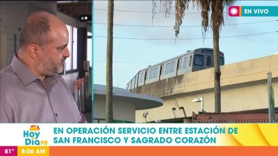 Tren Urbano reinicia operaciones de forma parcial