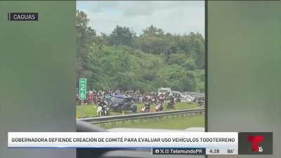 Gobernadora defiende la creación de comité de vehículos todoterreno