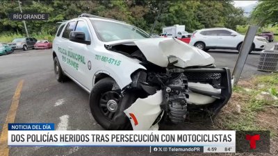 Carrera peligrosa: motociclistas escapan y dos policías resultan heridos
