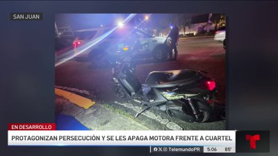 Motociclistas se quedan a pie en medio de persecución