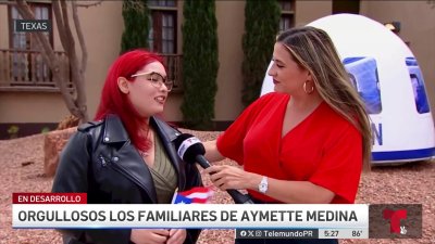 Familiares de Aymette Medina felices con su hazaña espacial