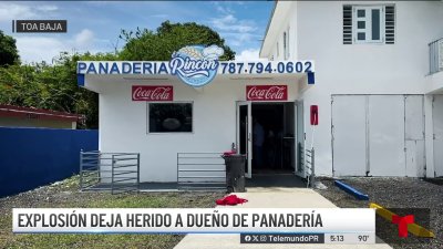 Dueño de panadería resulta herido tras explosión vinculada a escape de gas