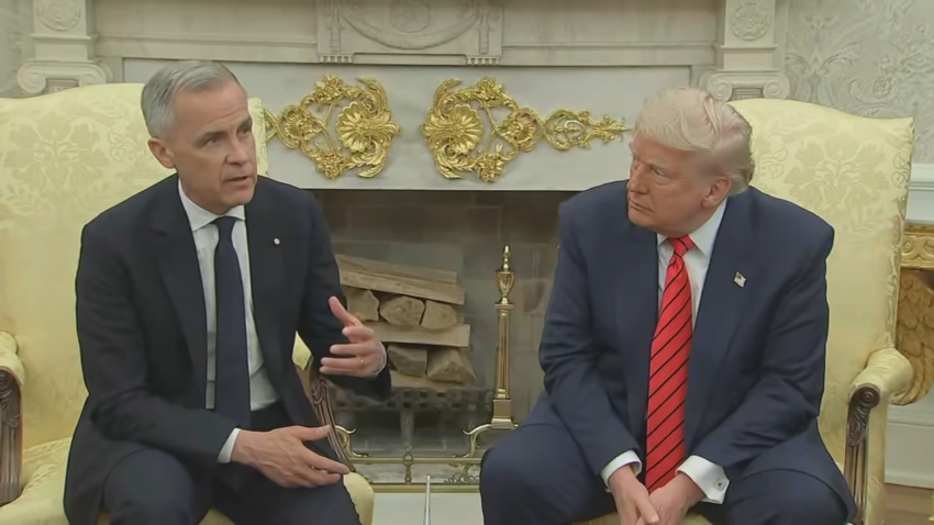 President Trump and Prime Minister Carney in Oval Office