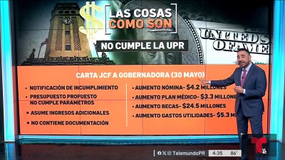 La UPR no cumple con el presupuesto