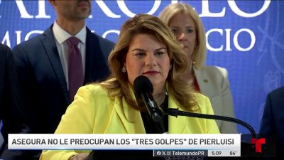 Gobernadora asegura no estar preocupada por los “tres golpes”