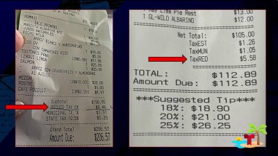 ¿Qué es el “reduced tax”? Recibos de restaurantes provocan confusión