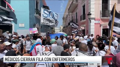 Cientos de enfermeros protestan ante pésimas condiciones de trabajo