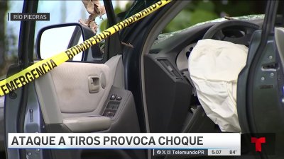 Tres hombres heridos tras chocar con árbol en medio de tiroteo