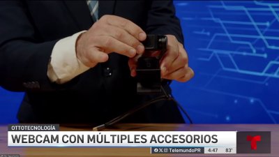 Webcam 4K y con múltiples accesorios