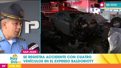 Reabren carriles del expreso Baldorioty de Castro tras aparatoso choque