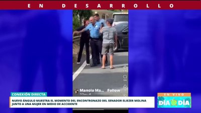 Vídeo muestra encontronazo entre Eliezer Molina y mujer en medio de accidente