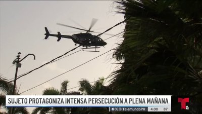 Sospechoso de “carjacking” provoca persecución de película