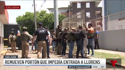 Autoridades retiran portón que impedía entrada a Lloréns Torres