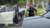 Termina con grillete imputada de atacar a enfermera en plena carretera