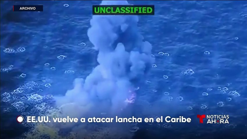 En video: así fue el último ataque del gobierno de Trump a supuesta narcolancha en el Caribe