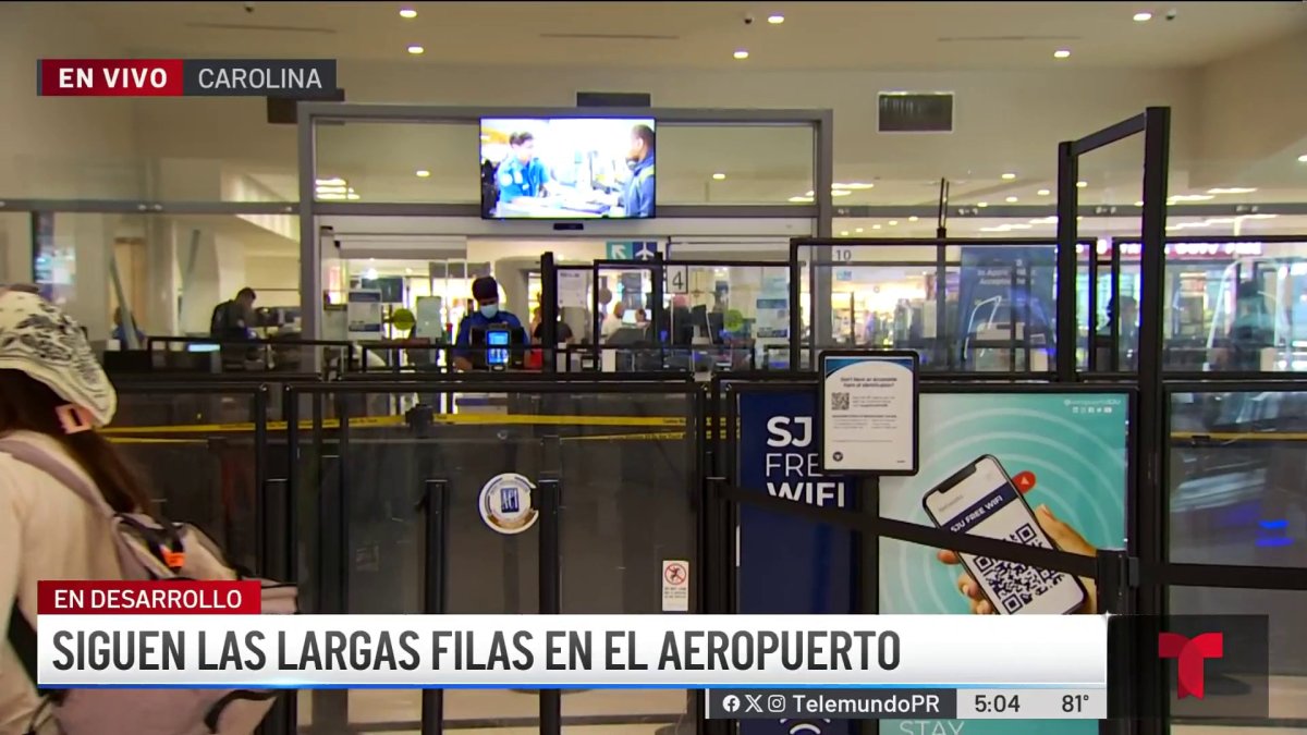 Puerto Rico Filas Largas filas persisten en el aeropuerto LMM: viajeros deben llegar ...