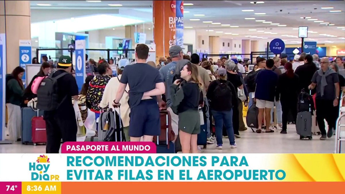 Puerto Rico Filas Recomendaciones ante largas filas en aeropuertos – Telemundo Puerto Rico