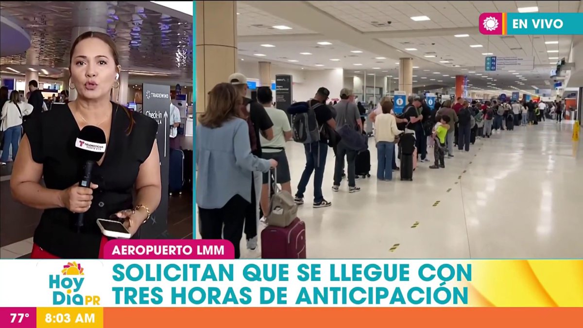 Puerto Rico Filas Comienzan a normalizarse las filas en el aeropuerto Luis Muñoz Marín ...