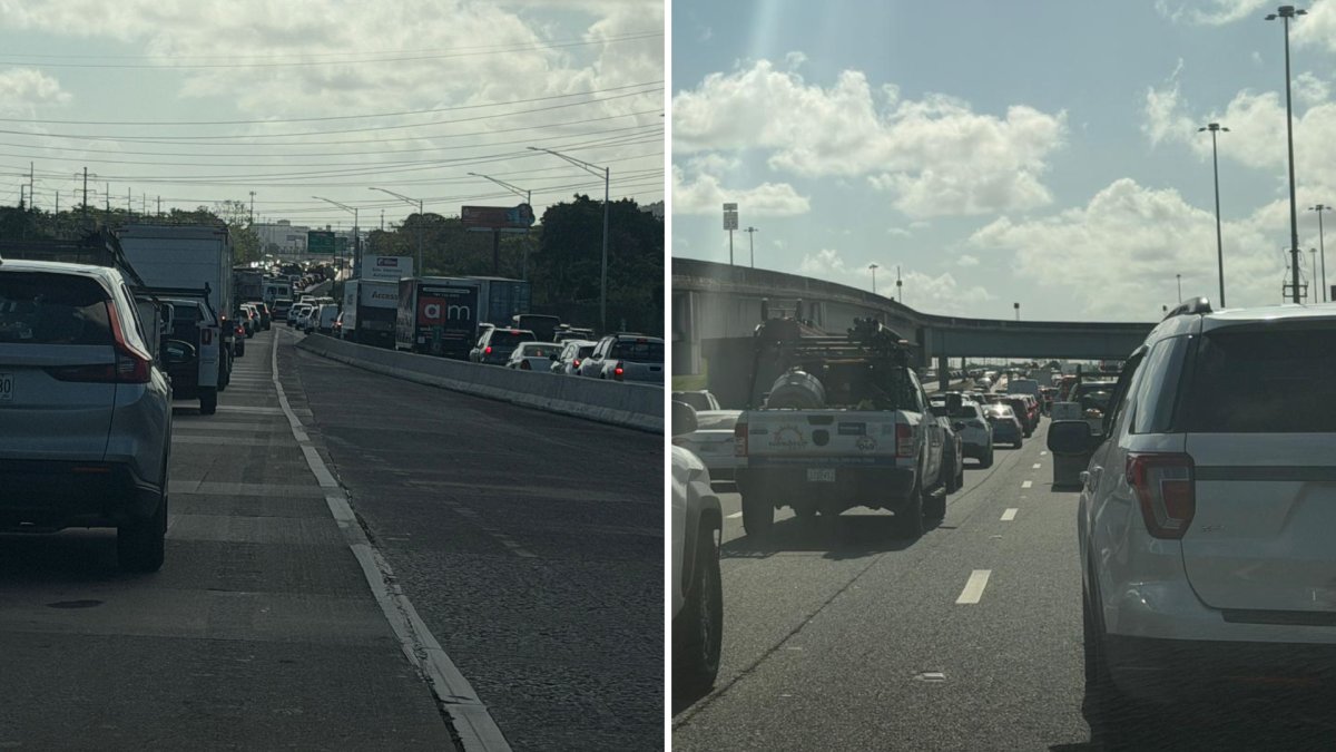 VIDEO: Monumental tapón en el expreso 22 hacia San Juan
