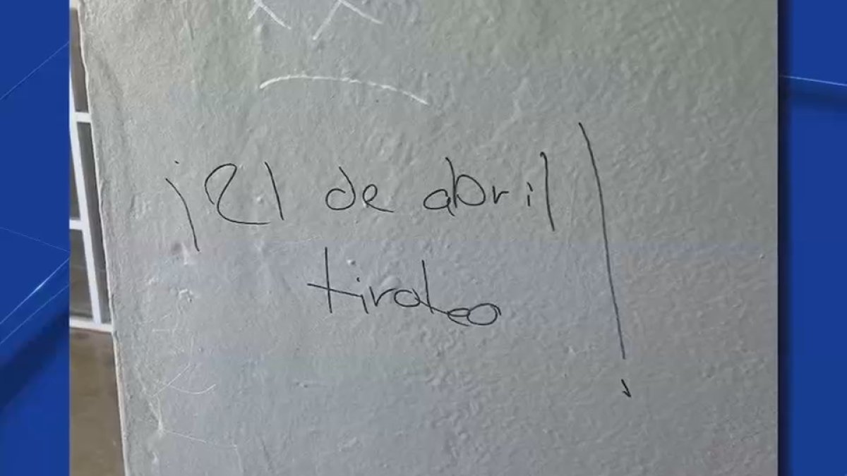 Presentan faltas contra menor que habría escrito "21 de abril, tiroteo" en escuela