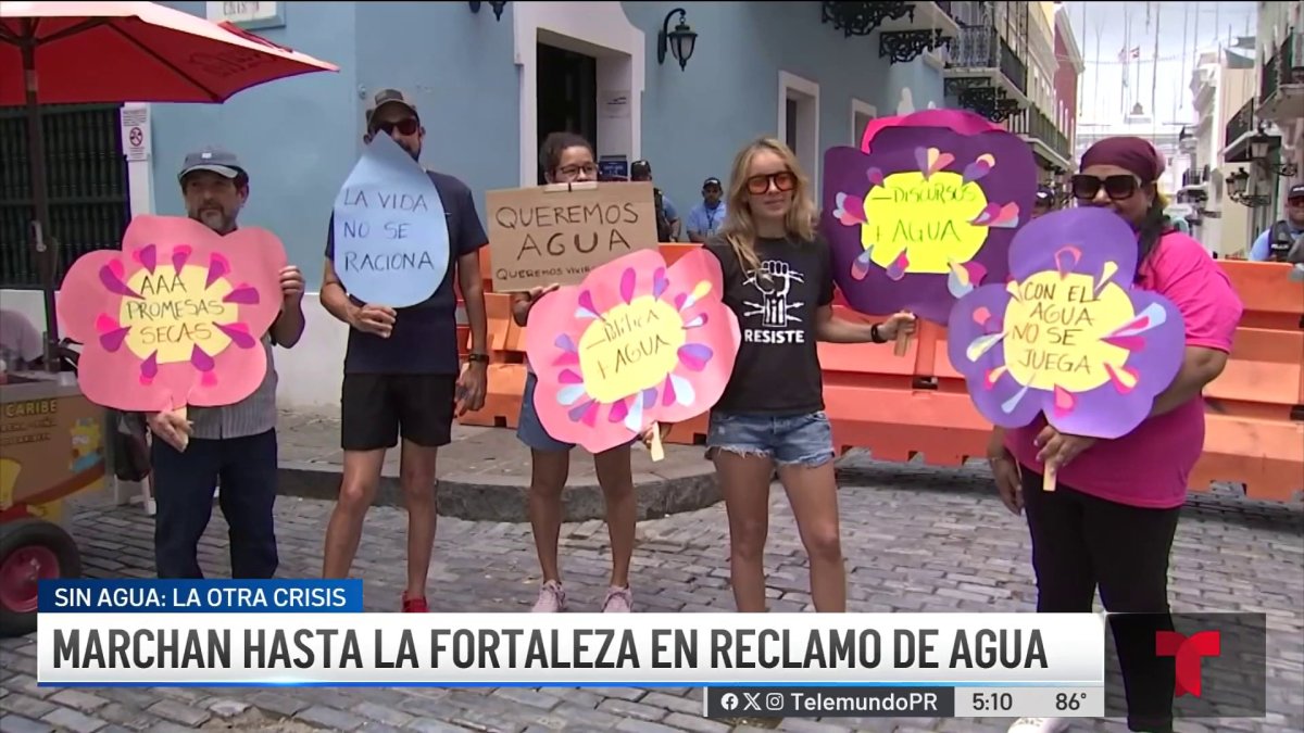 Residentes de San Juan protestan por la falta de servicio de agua ...
