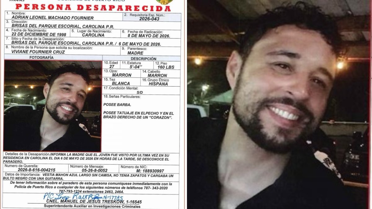 Piden ayuda para dar con joven desaparecido en Carolina