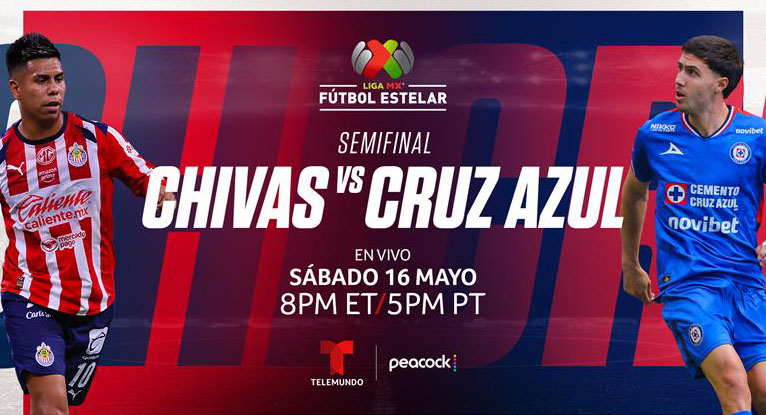 Chivas recibe a Cruz Azul por la semifinal de la Liga MX y lo podrás ver en Telemundo