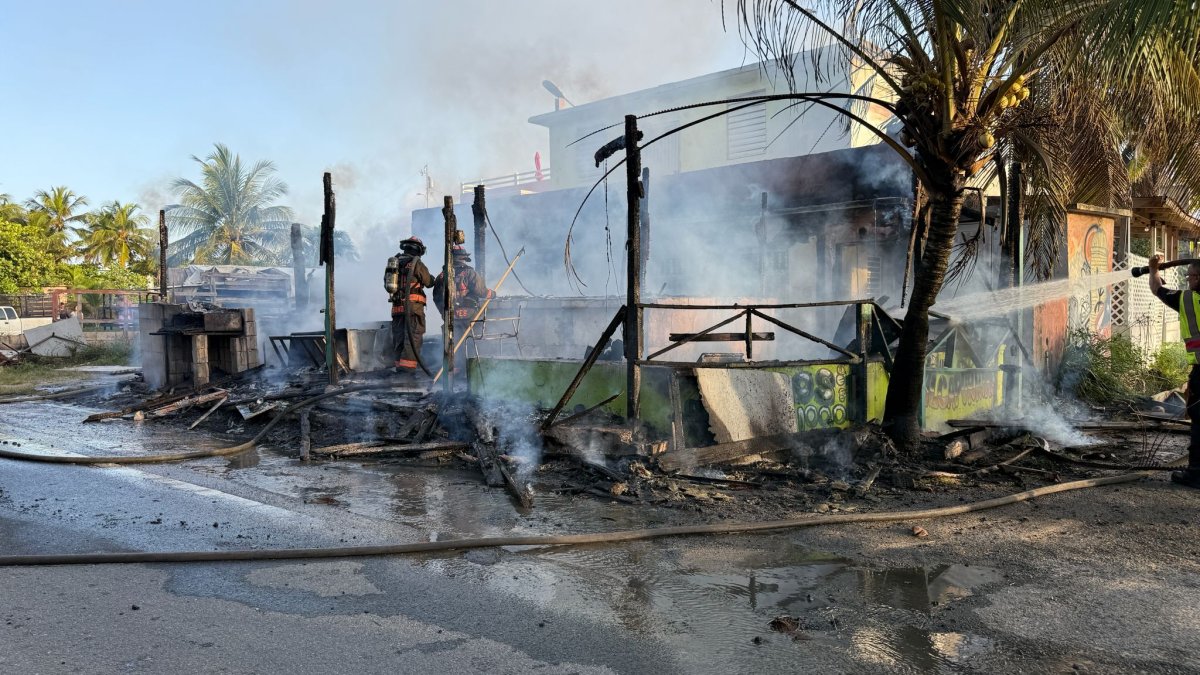 Incendio consume negocio en Piñones