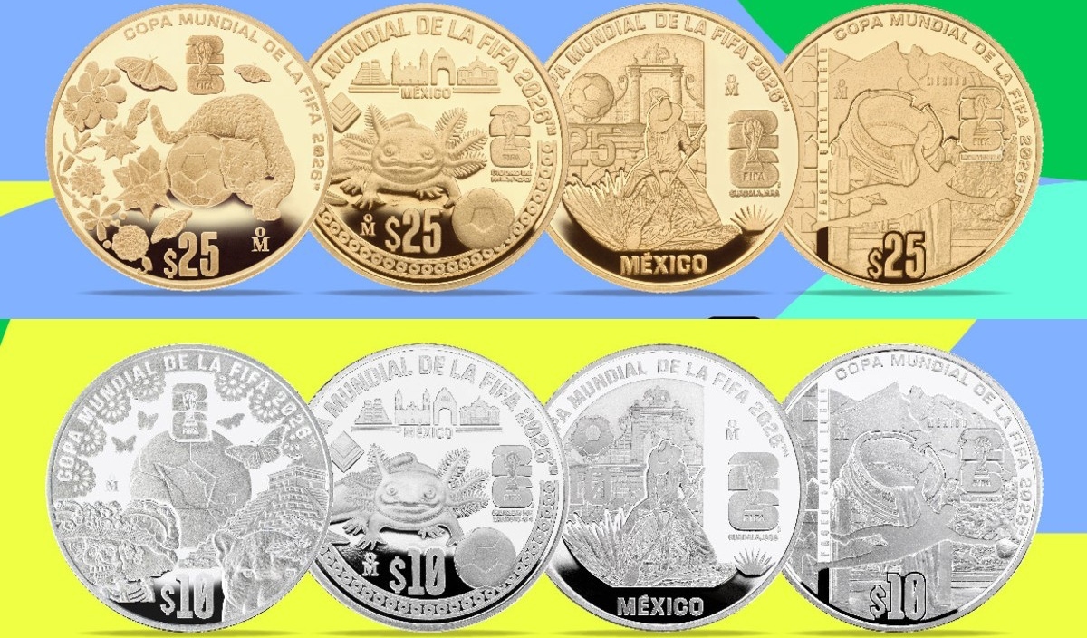 Conoce las 12 monedas conmemorativas del Mundial 2026 que emitió el Banco de México