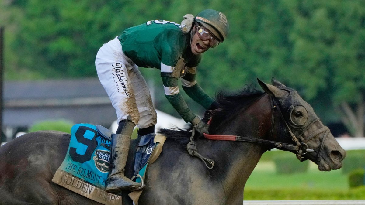 El boricua José Ortiz conquista el Belmont Stakes con Golden Tempo