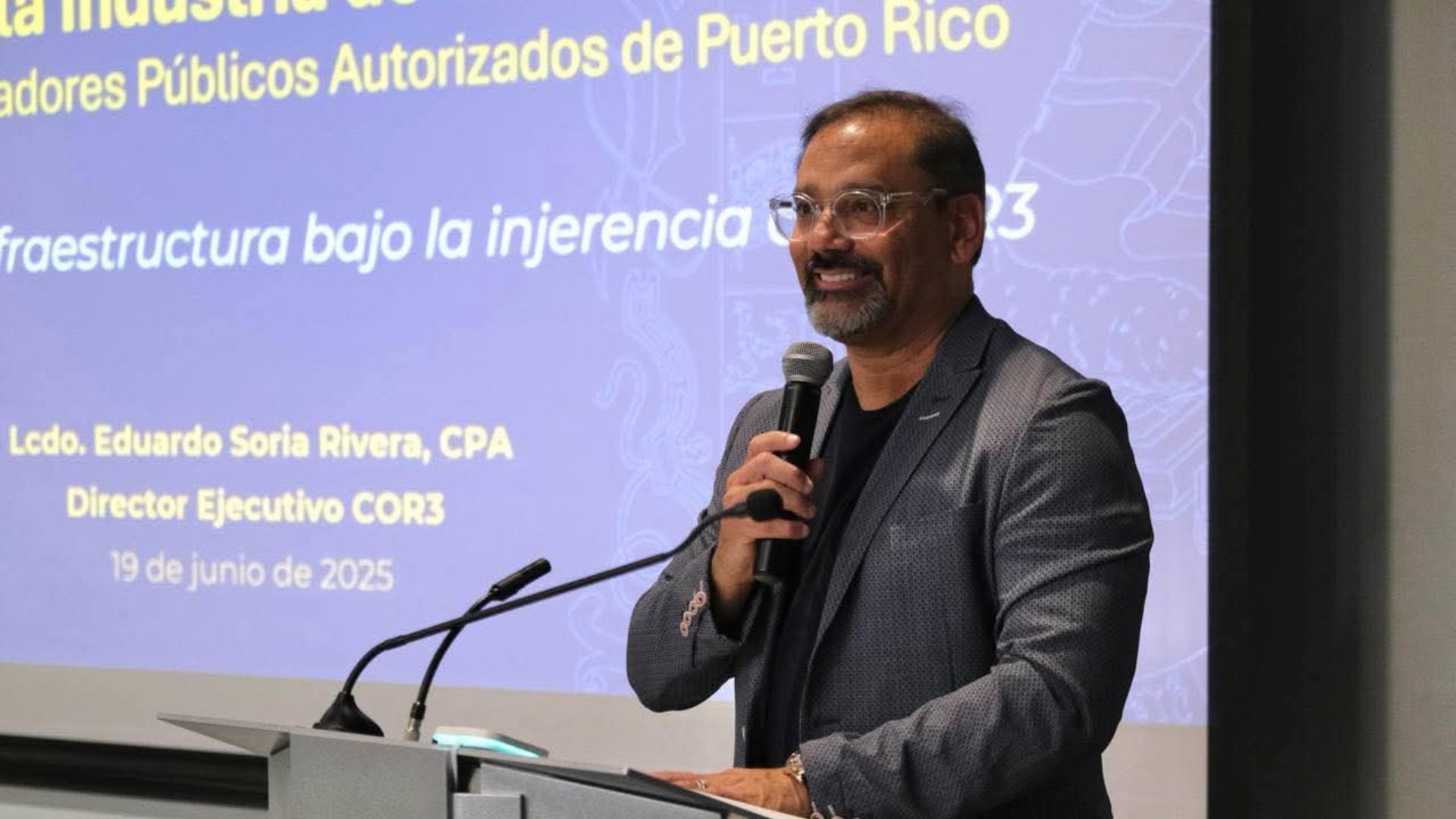 Renuncia el director ejecutivo de COR3, Eduardo Soria