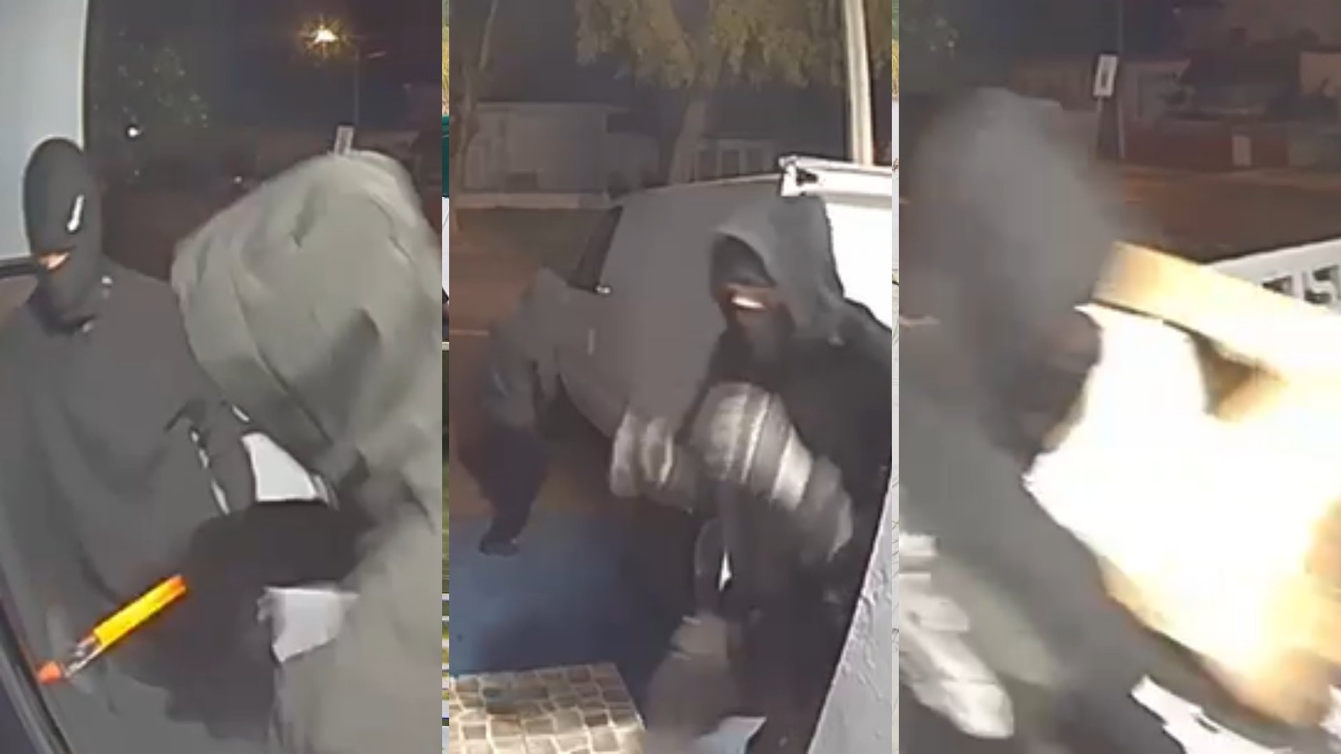 Encapuchados quedan captados mientras robaban negocio en Bayamón
