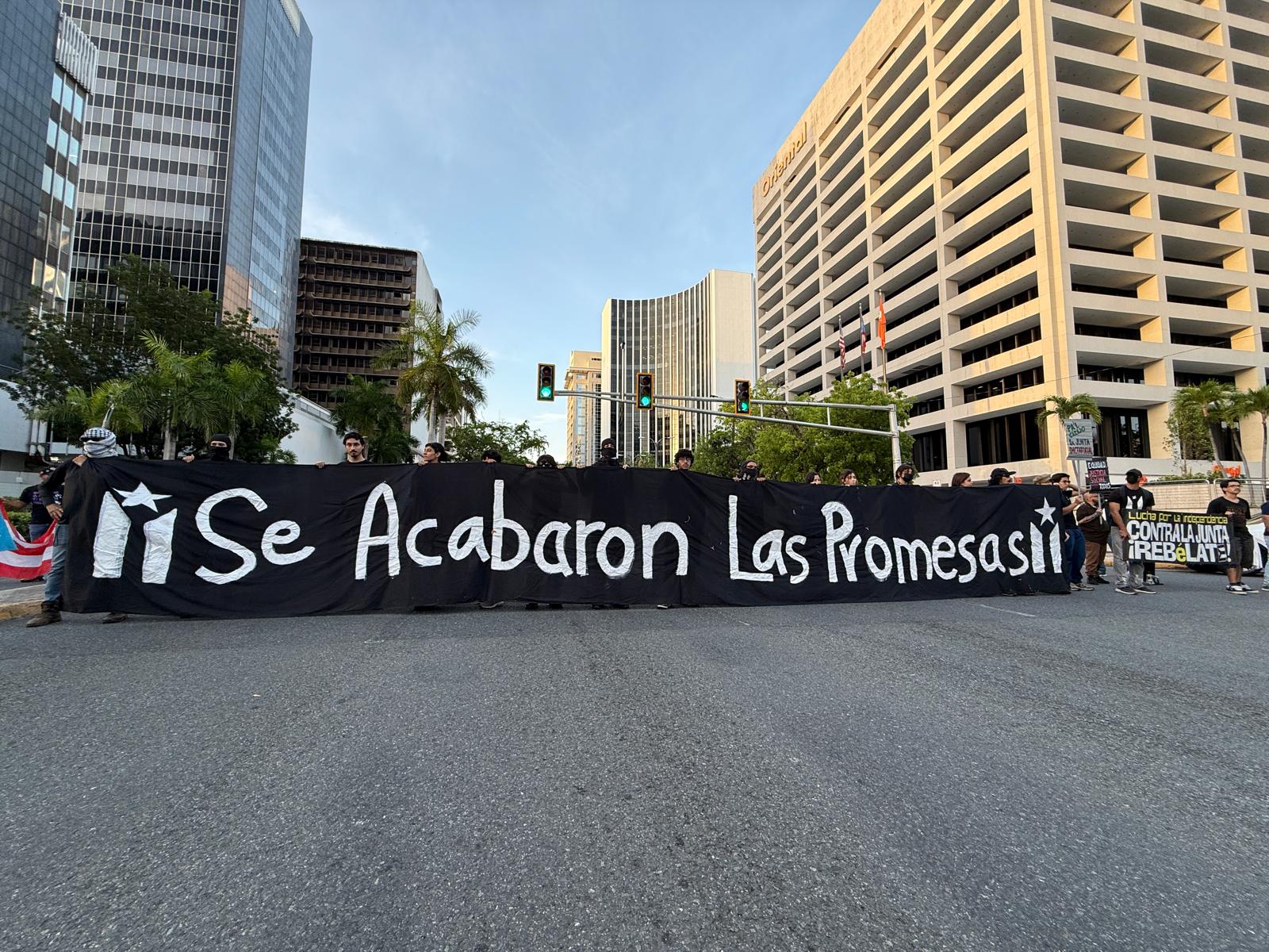 "Se Acabaron las Promesas" protesta contra la JSF y bloquea 