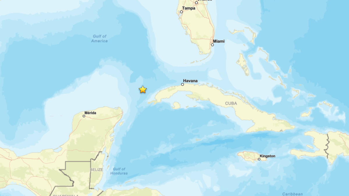 Terremoto de magnitud 6.1 sacude el Canal de Yucatán y se siente en Cuba, Florida y México