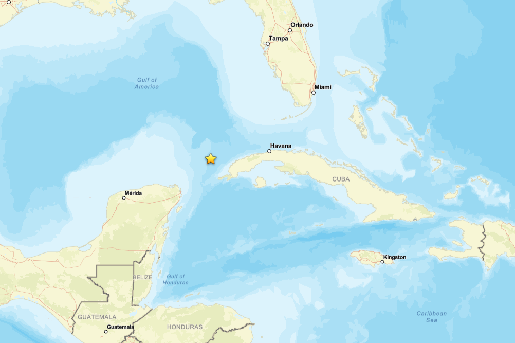 Terremoto de magnitud 6.1 se siente en Cuba, Florida y Méxic