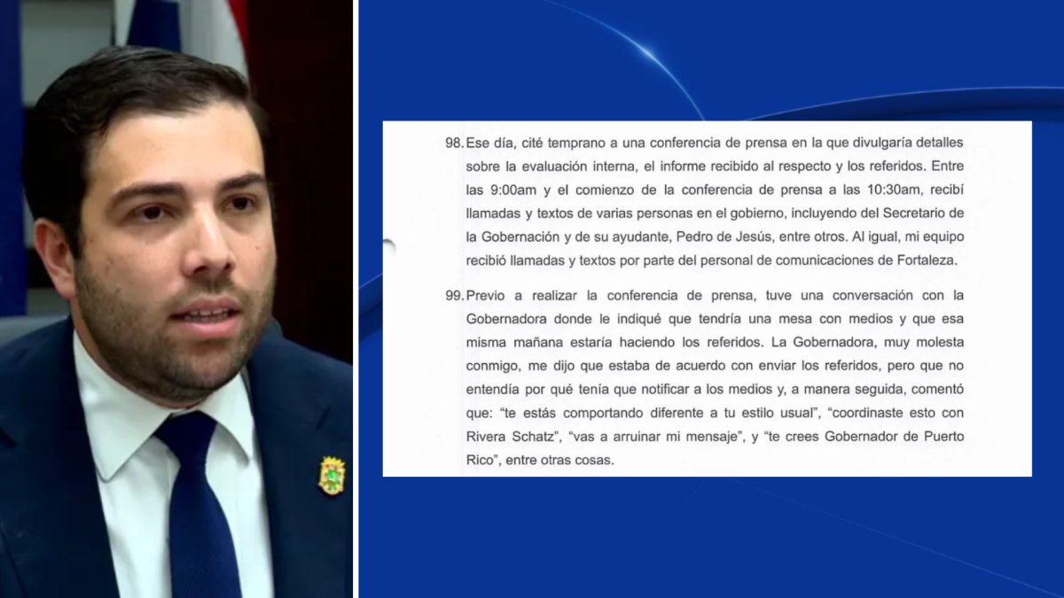 Sebastián Negrón sostiene alegaciones contra Domenech en declaración jurada