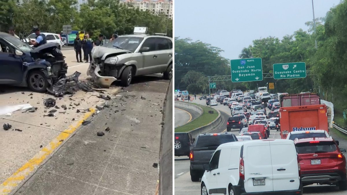 Atienden aparatoso accidente en el expreso Rafael Martínez Nadal