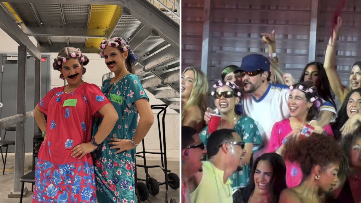 Boricuas llevan a "Minga y Petraca" al concierto de Bad Bunny en Suecia