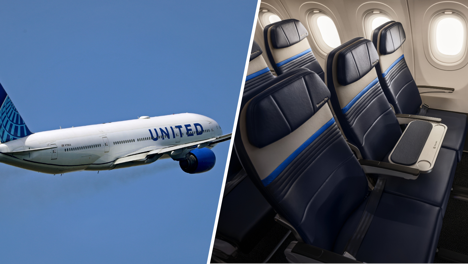 Más espacio, menos vecinos: la solución de United Airlines para el asiento que nadie quiere