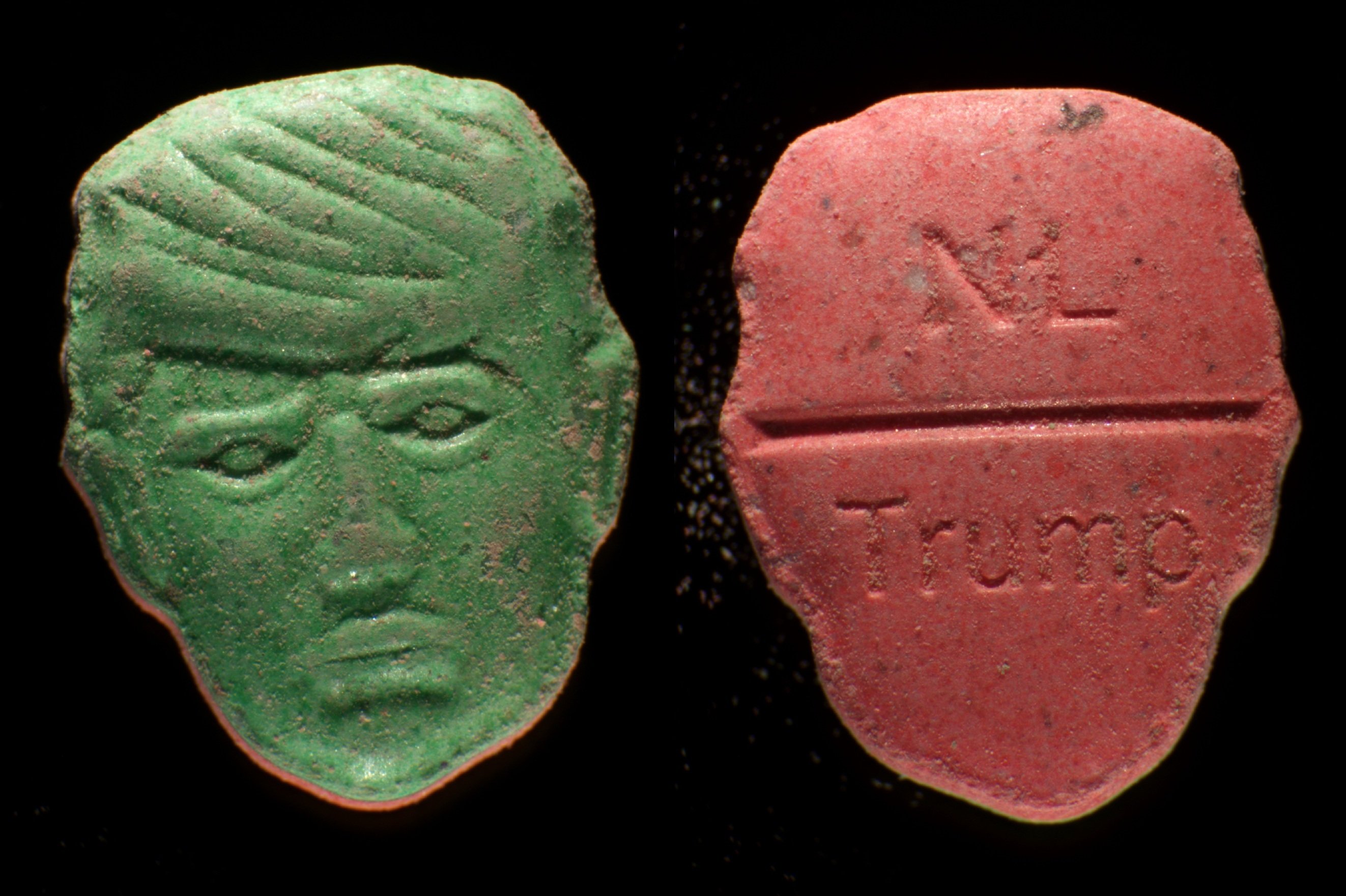 Imagen de la cobertura de: Alertan sobre pastillas de éxtasis con la cara de Donald Trump y posible riesgo letal