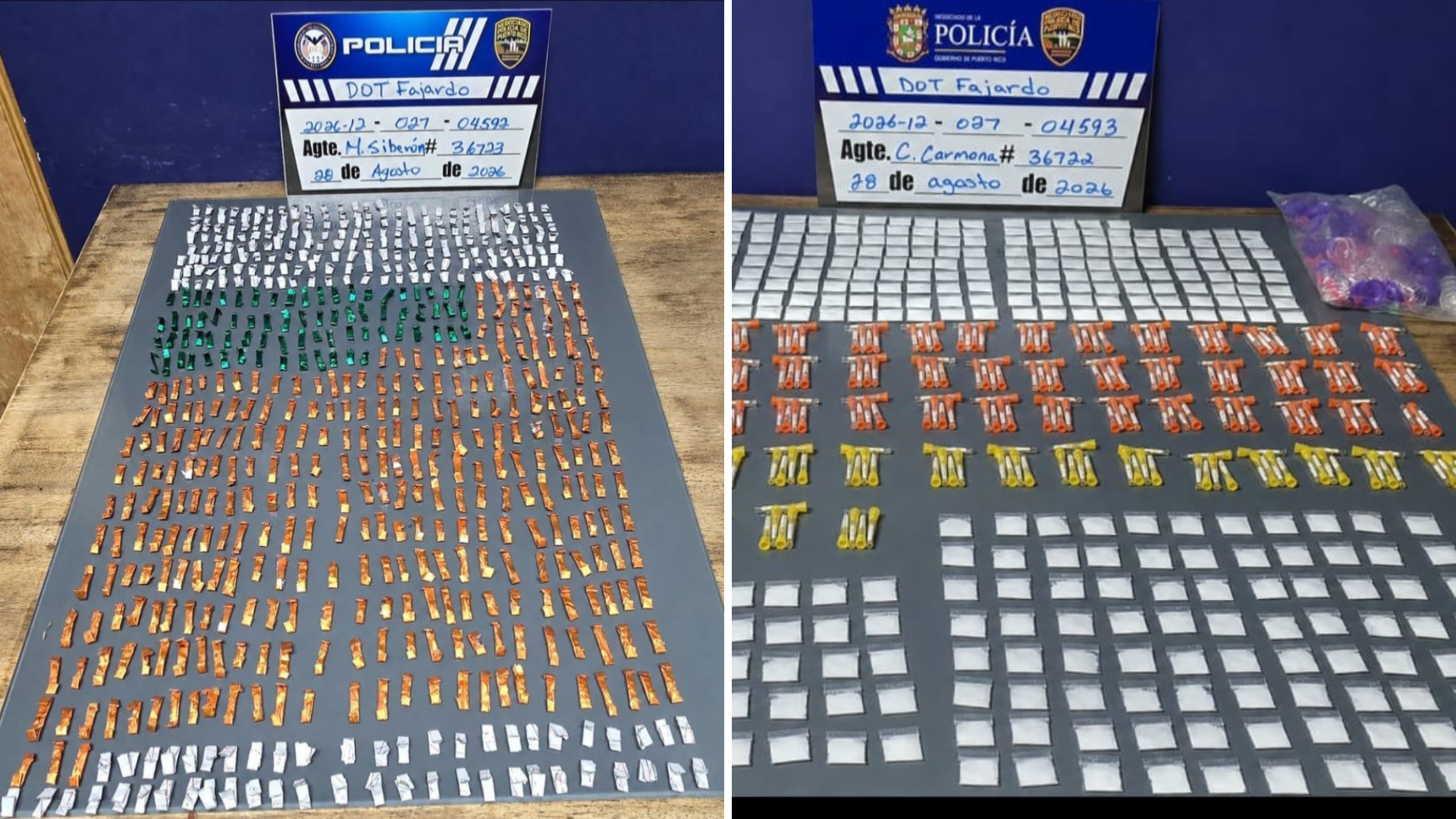 Imagen de la cobertura de: Ocupan fentanilo, cocaína, crack y municiones en un patrullaje preventivo en Fajardo