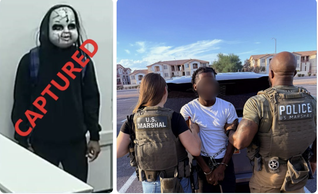 Imagen de la cobertura de: Arrestan al "enmascarado del terror" en Las Vegas y espera extradición a Pensilvania