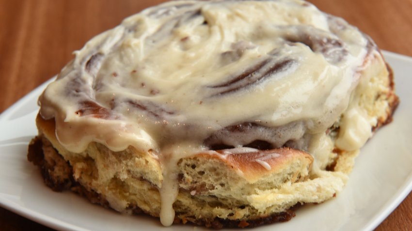Cinnamon roll at 3Fish Coffee on Wednesday, Sept. 6, 2017 in Albany, N.Y. (Photo by Lori Van Buren/Albany Times Union via Getty Images)