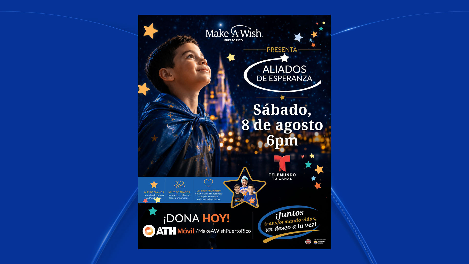 Imagen del artículo de Telemundo PR: Make-A-Wish Puerto Rico y Telemundo unen esfuerzos en especial Aliados de Esperanza