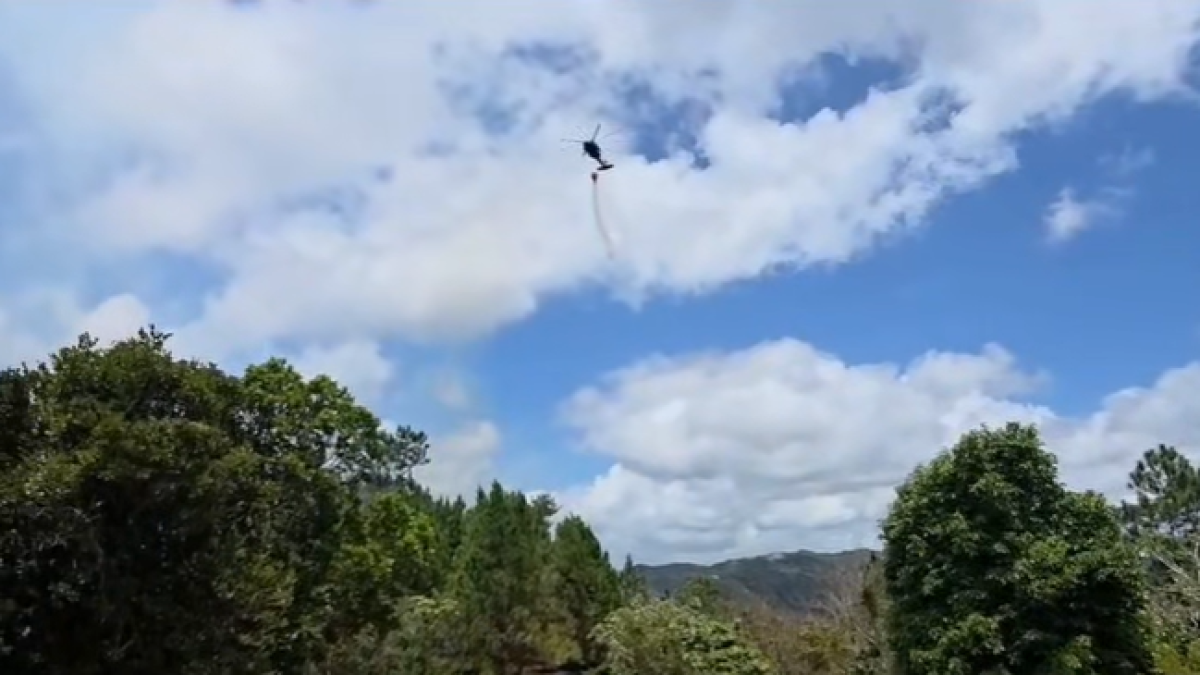 Activan la Guardia Nacional para apoyar extinción de fuego forestal en Cayey