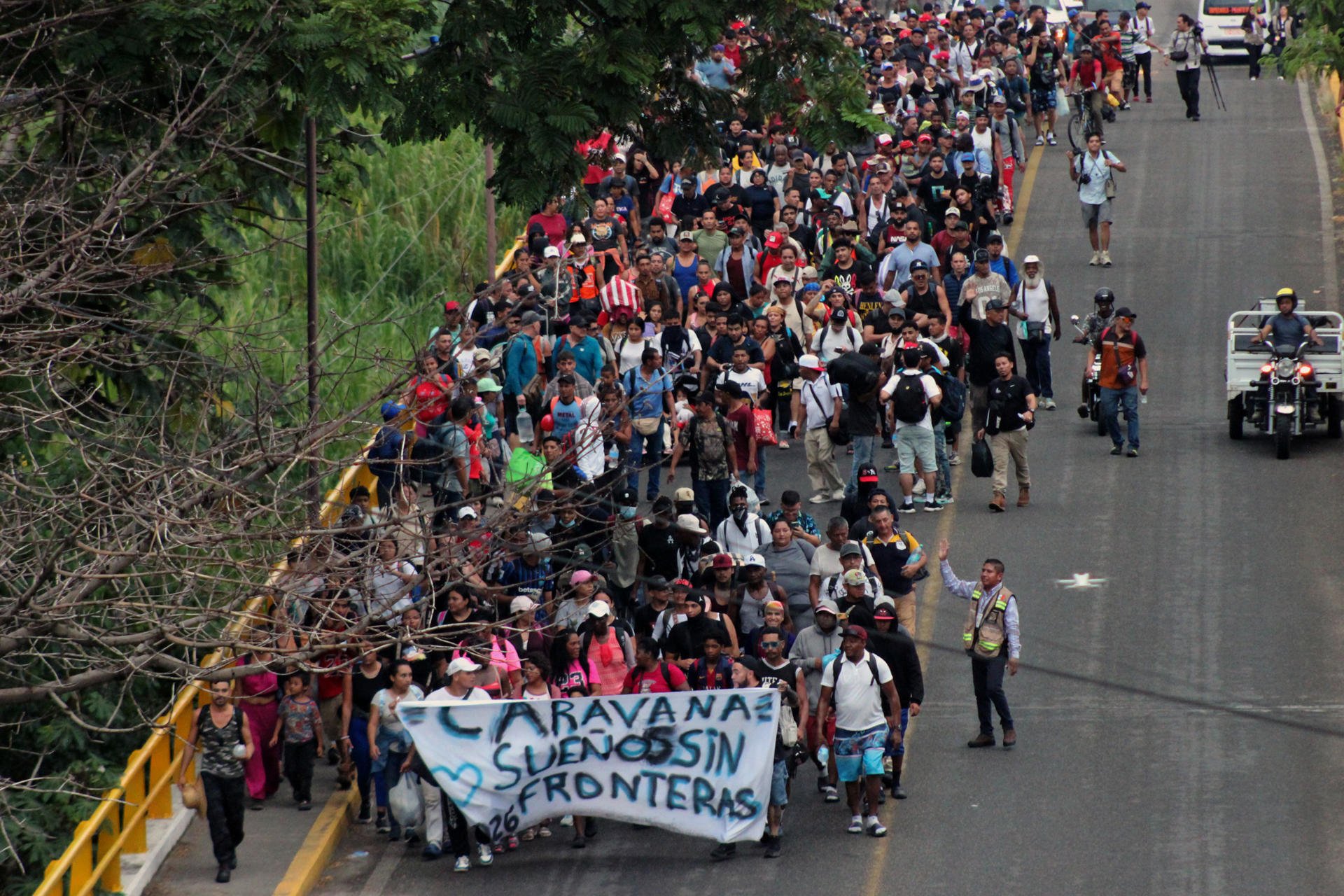 Imagen de la cobertura de: Caravana Sueño Sin Fronteras parte hacia la capital mexicana con la mira en EEUU