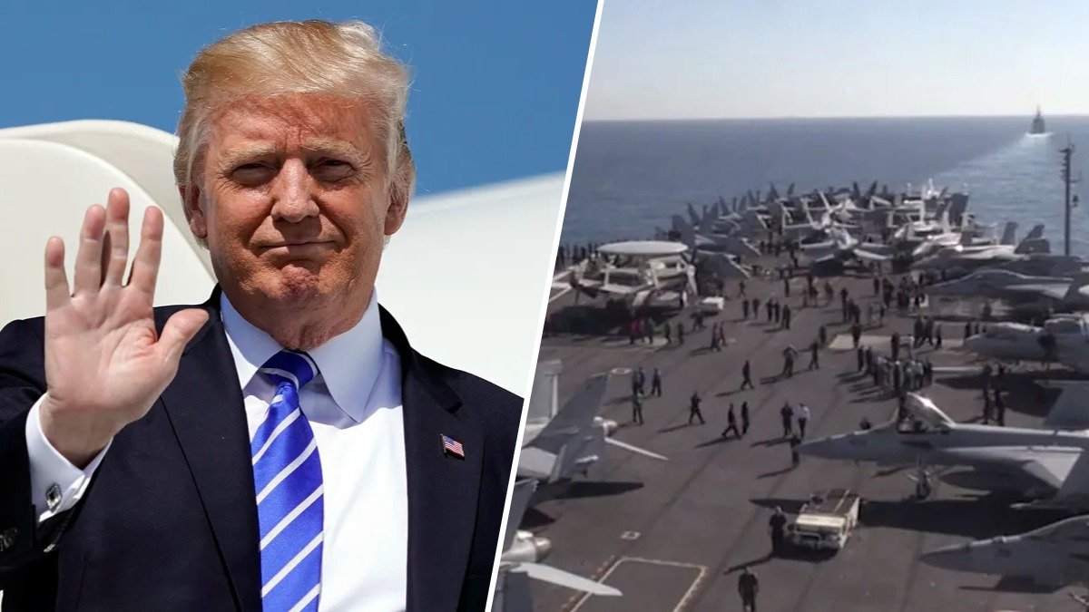 Imagen de la cobertura de: Trump minimiza el tiempo récord en alta mar del USS Abraham Lincoln