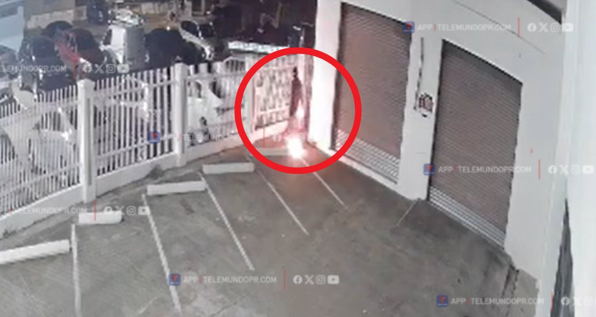 Arrestan a hombre que quedó captado al intentar incendiar autos en cuartel