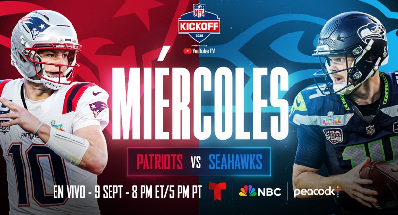 Todo listo para una nueva temporada de la NFL con cobertura por Telemundo