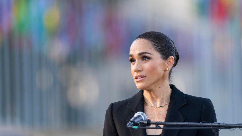 Meghan Markle, la duquesa de Sussex, el pasado 17 de mayo durante un acto en la sede europea de las Naciones Unidas (ONUG) en Ginebra, Suiza. EFE/EPA/CYRIL ZINGARO